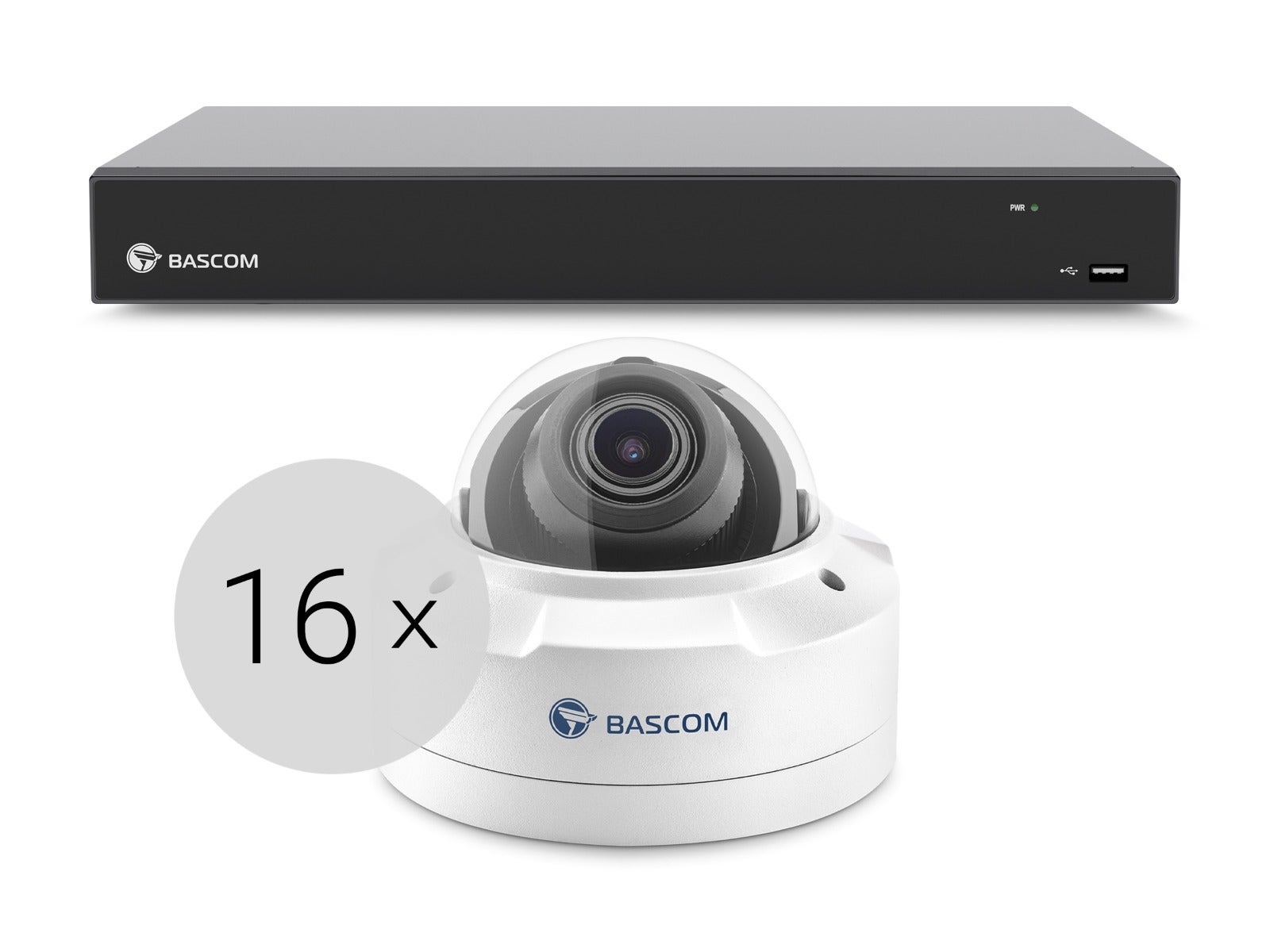 Bekabeld 16-dome-systeem PLUS