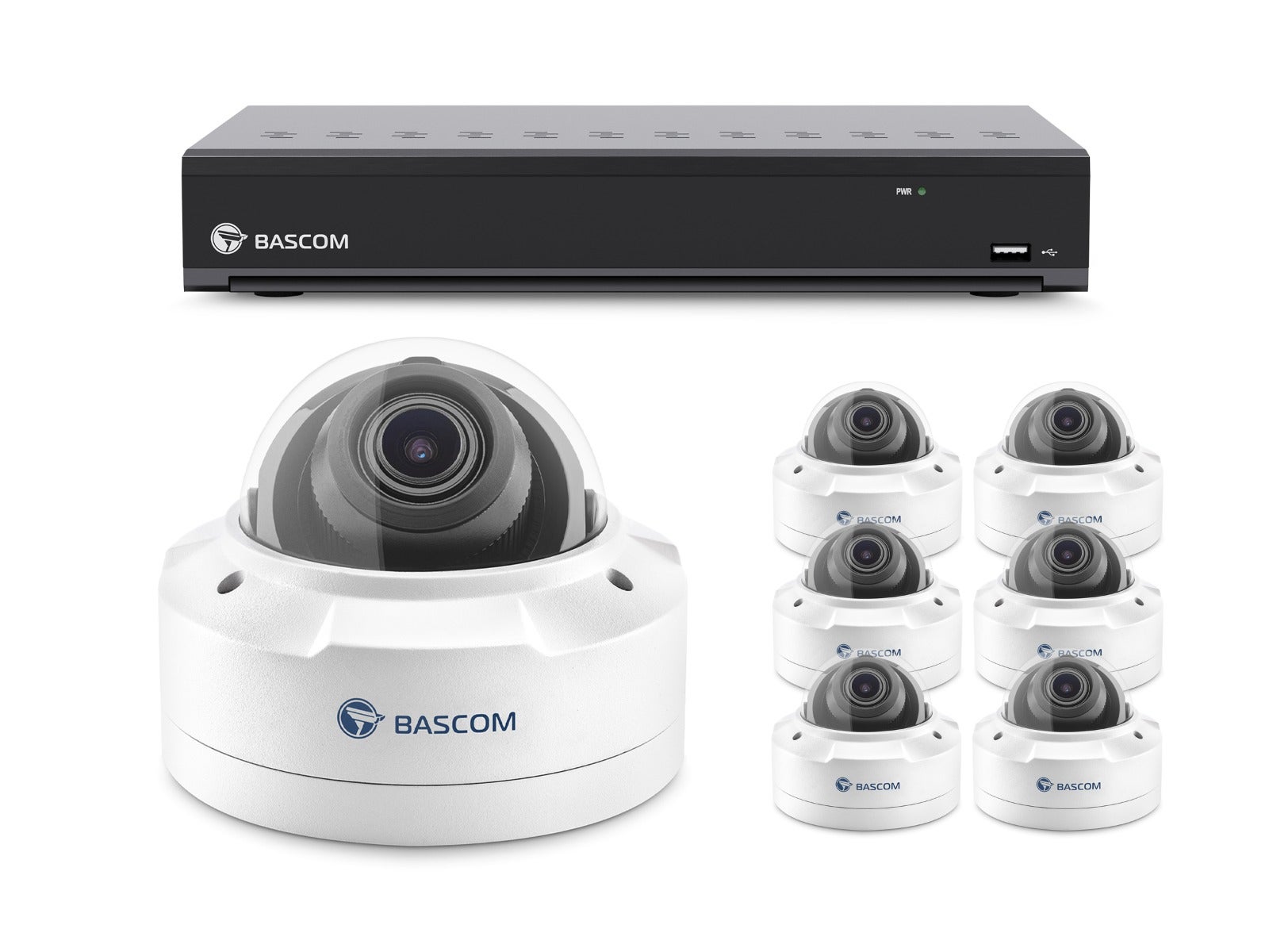 Bekabeld 6-dome-systeem PLUS