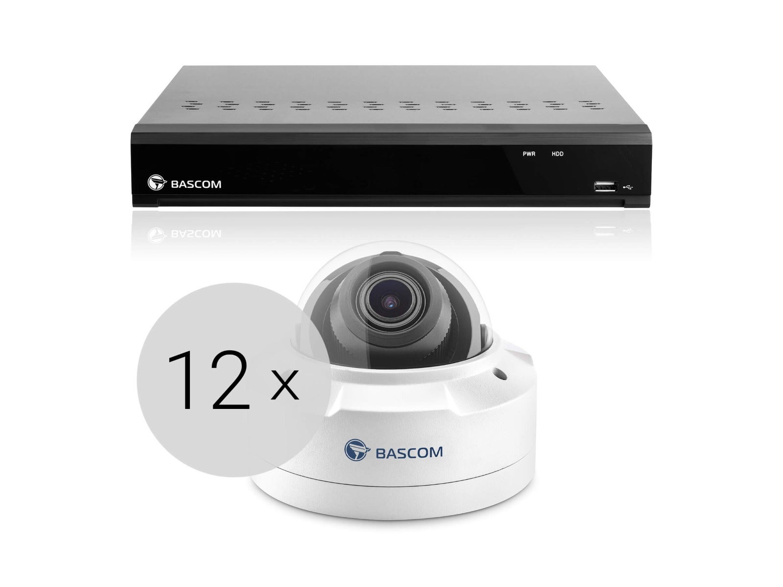 Bekabeld 12-dome-systeem PLUS