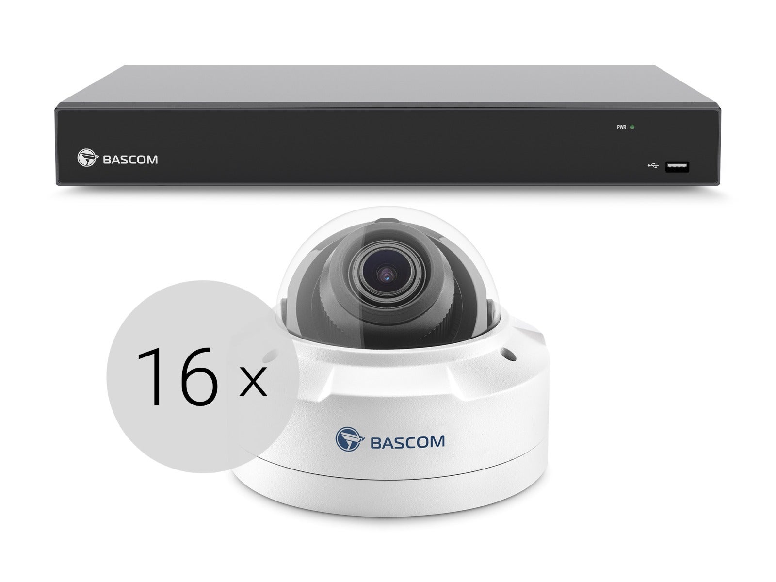 Bekabeld 16-dome-systeem PLUS