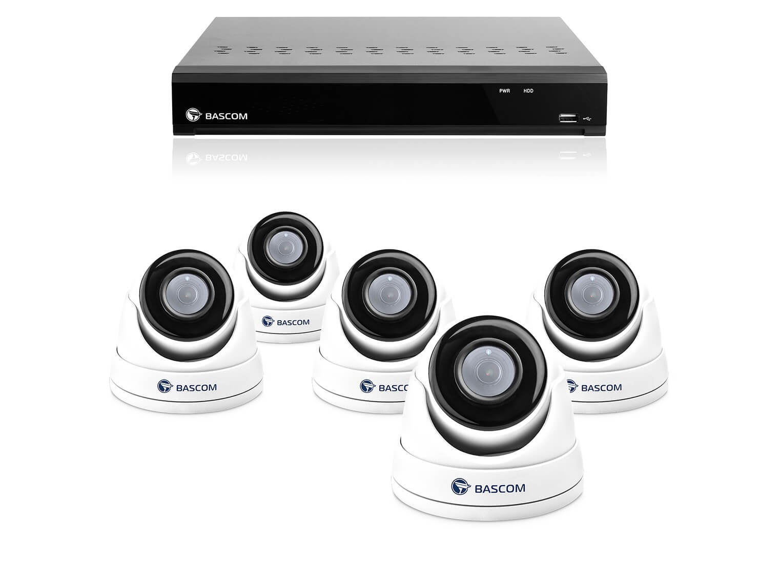 Bekabeld 5 -dome-systeem