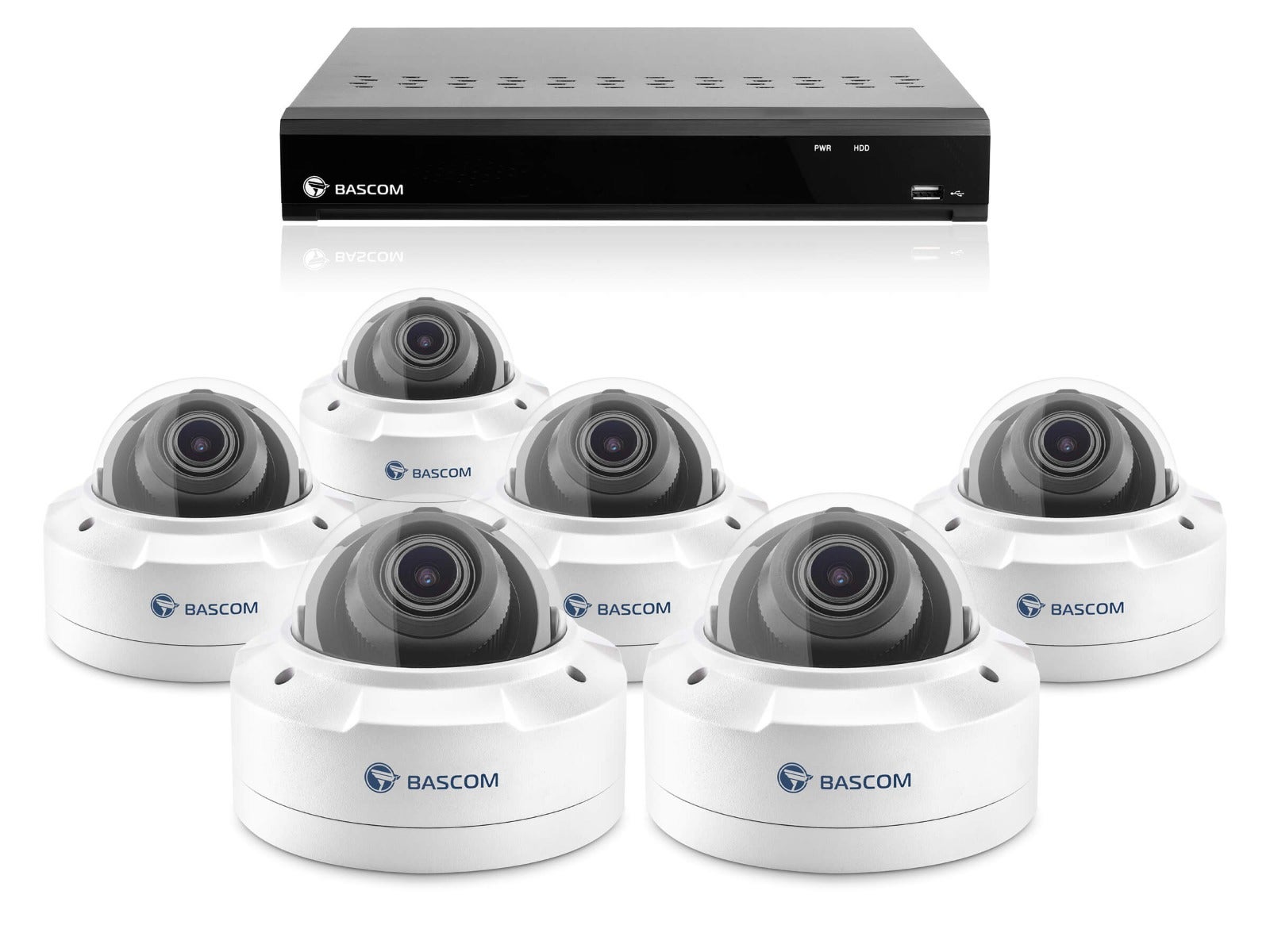 Bekabeld 6-dome-systeem PLUS